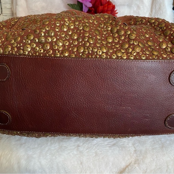 Christian Louboutin canvas leather trimmed shoulder bag. Good condition. - Picture 8 of 8